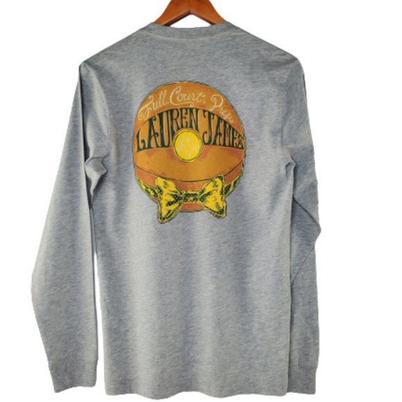 Baylor University Long Sleeve Tee in Heather Gray by Lauren James.New!!! XS - Picture 3 of 5
